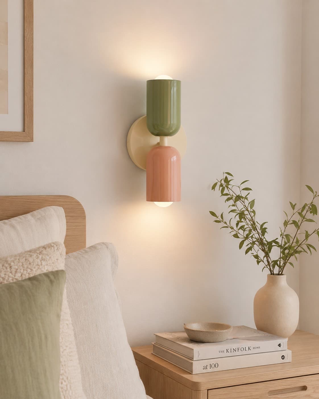 Nordic Macaron Wall Lamp – Modern LED Bedside & Living Room Light lifestyle image