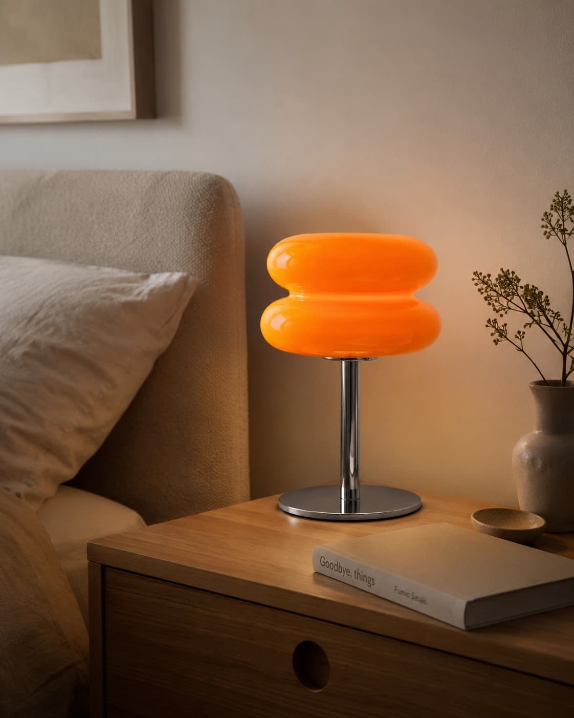 Macaron LED Table Lamp – Dimmable 3-Color Bedside & Desk Lamp lifestyle image