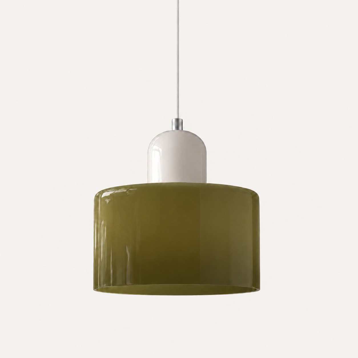 Nordic Glass Pendant Light – Modern E27 Hanging Lamp for Bedroom & Dining Room white/green